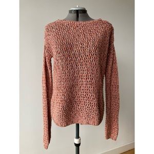Orange & Pink Crochet Sweater